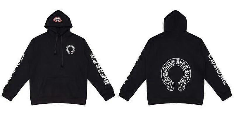 Ss Version correcte Chrome Coeurs Crook Cross Sweat à capuche All-Match Mode