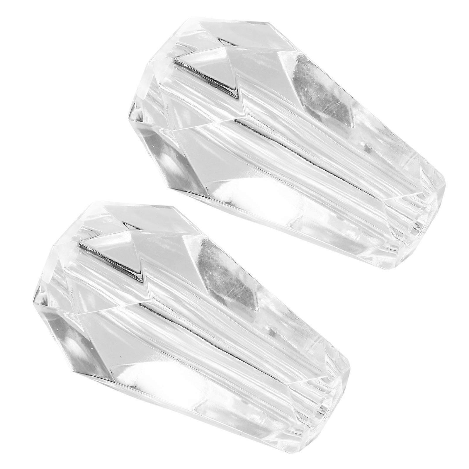 Elegant Transparent Diamond Column Desk Lamp Accessories for Table Lighting and Home Decoration