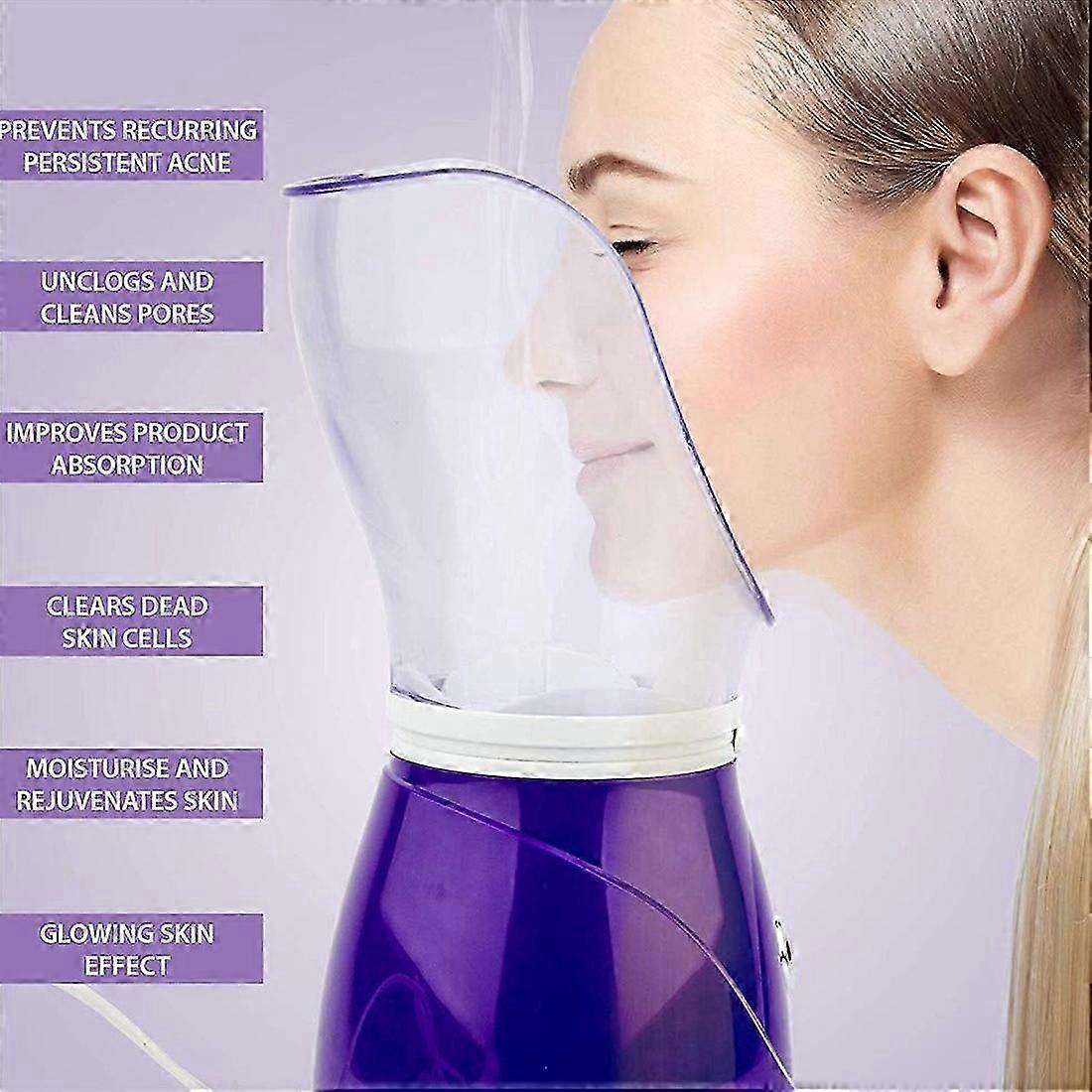 Steamer Professional Steam Inhaler Sauna Spa for Face Mask Moisturizer - Sinus with Aromatherapy EU Plug