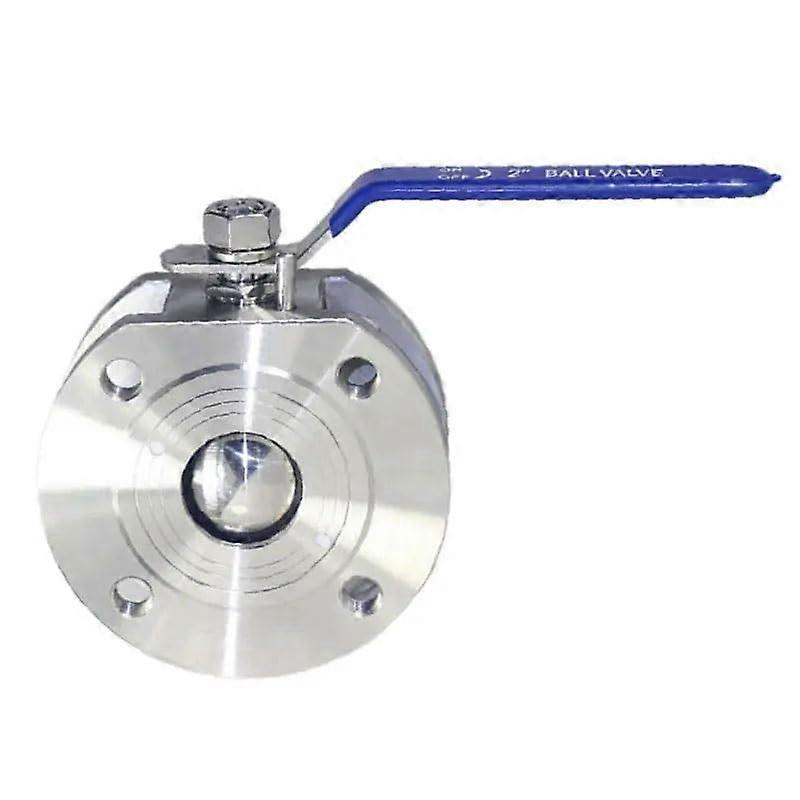 Kugelhahn 304 Edelstahl Ultradünner Flanschkugelhahn Q71F-16P 316L Wafer Float Kugelhahn Silber 1PC 1 Zoll