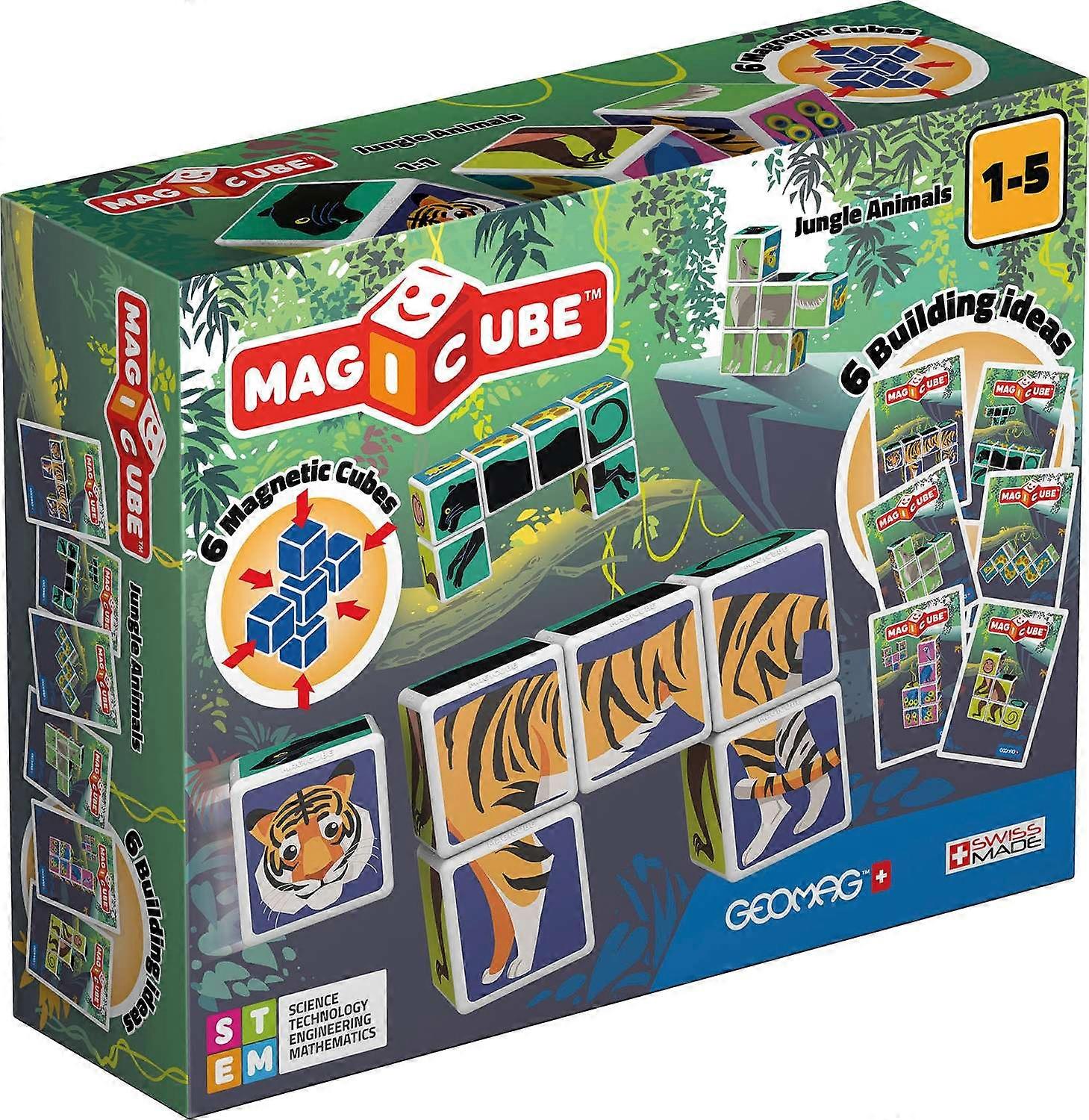 Geomag Magicube Jungle Animals 9 Pieces