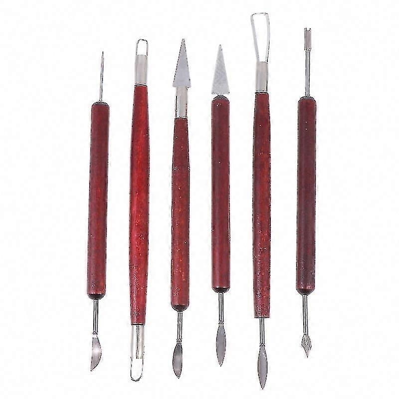 6pcs Pottery Sculpting Tool Set for Clay Modeling and Ceramic Art