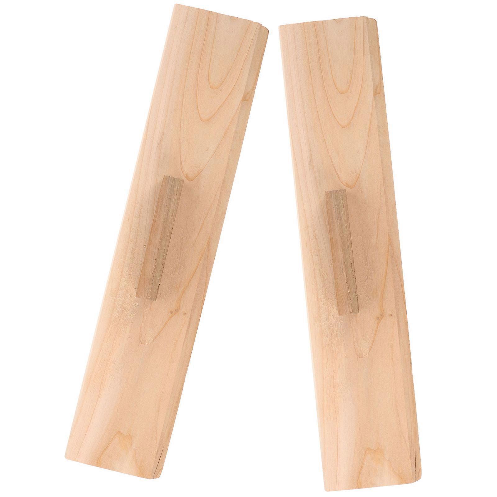 Folding Board with Handle for DIY Use Yellow Practical Training Tool 2 Pieces