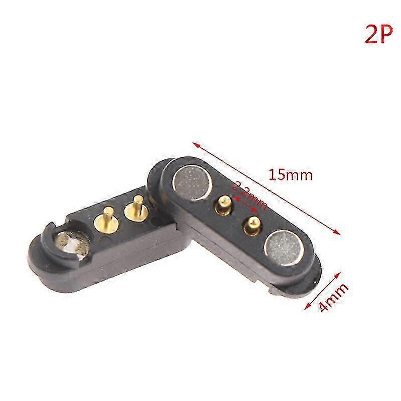 1 pair magnetic pogo pin connector 2P 3P 4P 2.5mm spring loaded 2P