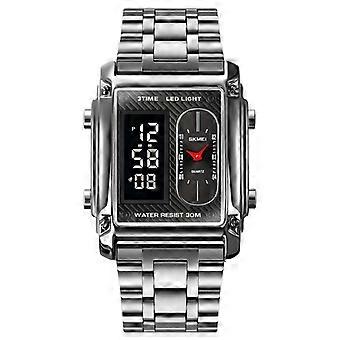 SKMEI 1868 Wasserdichte Uhr, Stil: Stahlgürtel (Silber) Stahlgürtel (Silber)