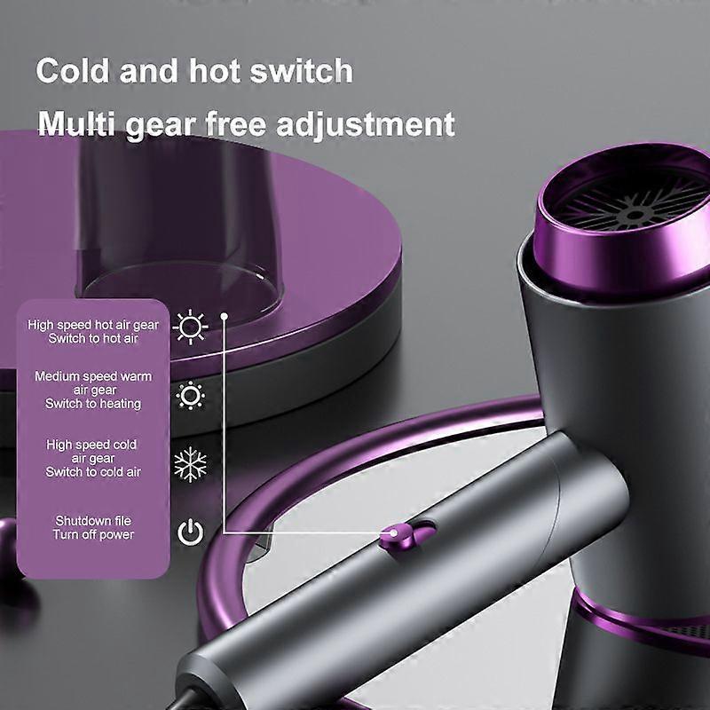 1200W Rotating Folding Hair Dryer with Wall-Mounted Bracket