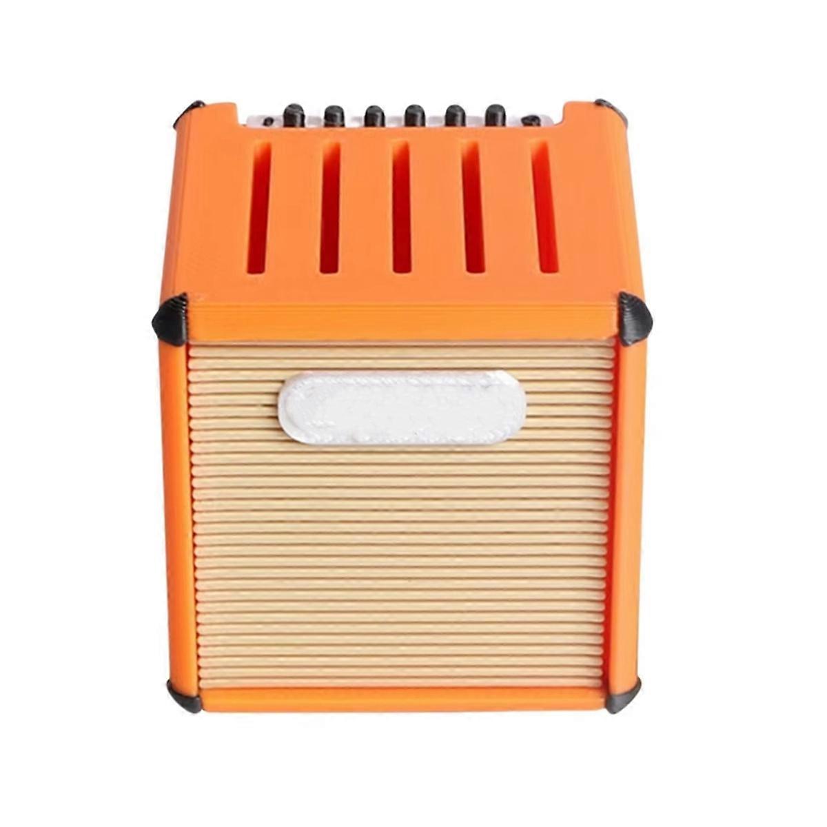 Guitar Pick Holder 3D Printed Large-Capacity Portable Orange