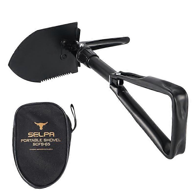 Portable foldable outdoor emergency shovel suitable for multiple scenarios
