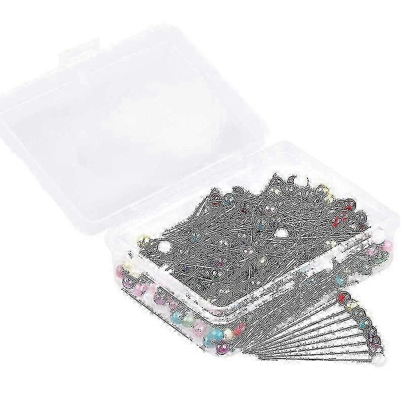 Sewing Pins 100 Pcs Straight Pins 1.4 In Pearlized Ball Head Pins S...