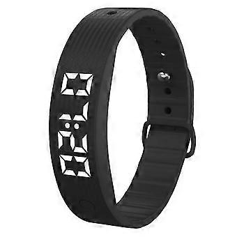 W5SV Slimme armband met trilalarm, slaapmonitoring, digitaal display, elektrisch horloge