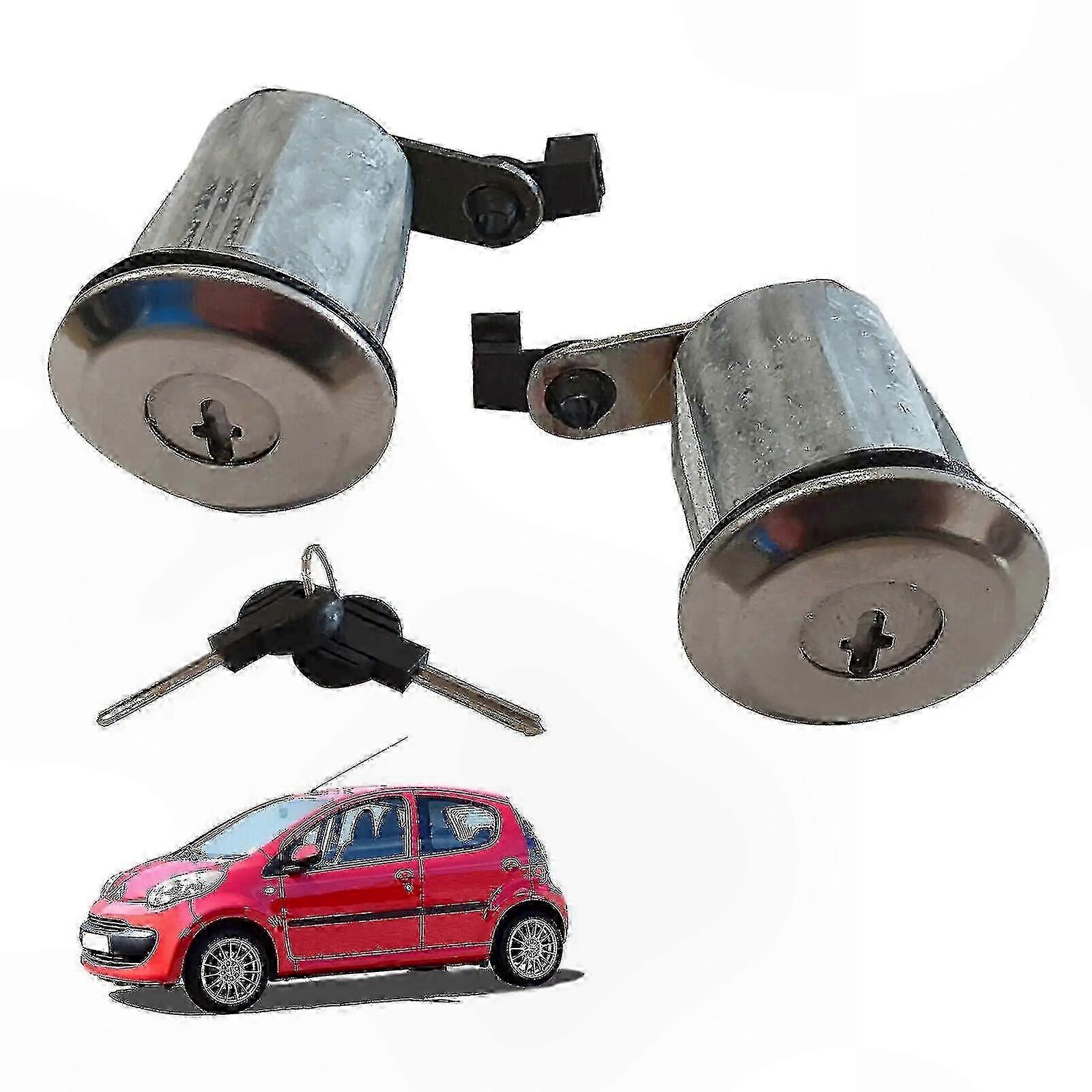 Key Set for Cylinder Door Locks Compatible with Multiple Car Models (2005-2014) - Premium OEM Replacement