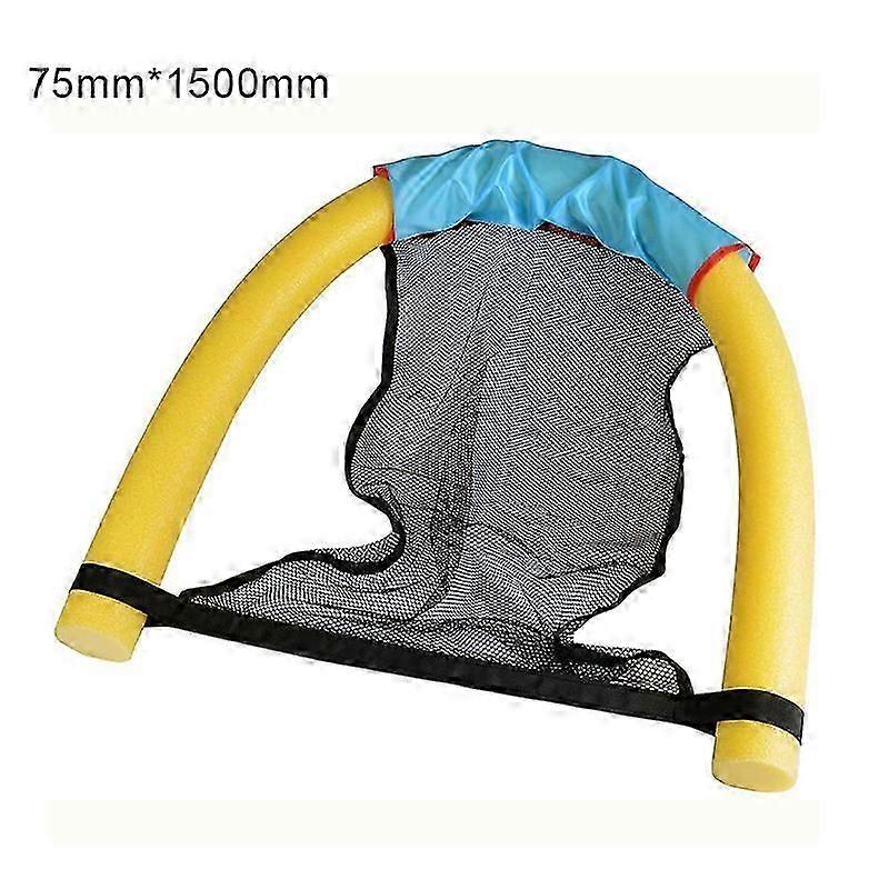 pool noodle float with mesh seat for swimming
