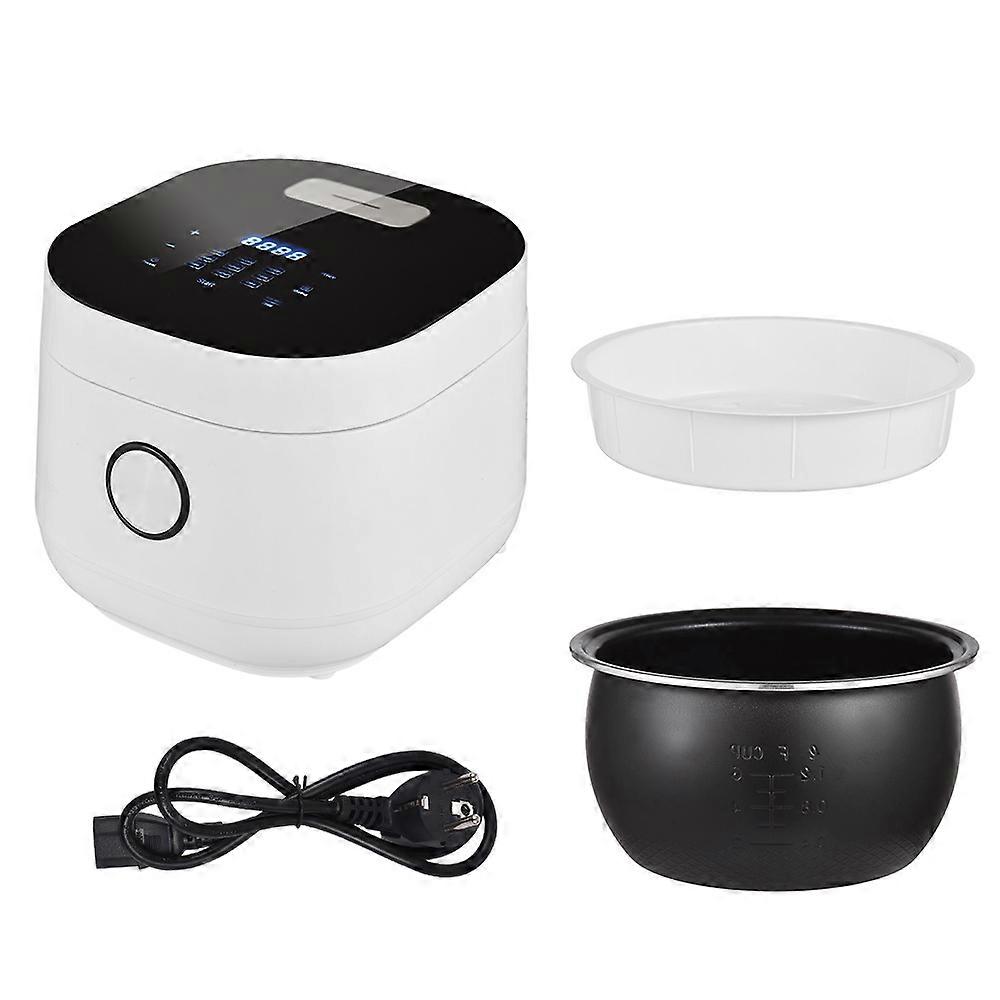 3L Weißer Mini-Reiskocher 800W Touch Control 25cm Kompakt