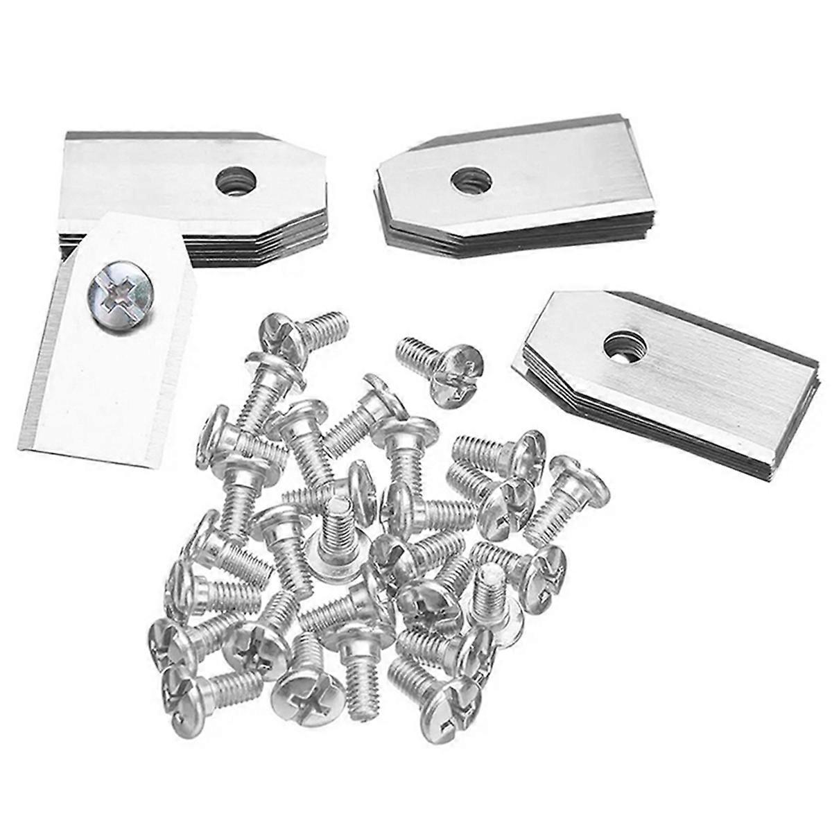 18sets of Robotic Lawn Mower Accessories Stainless Steel Lawn Mower Replacement Blades for Robotic L