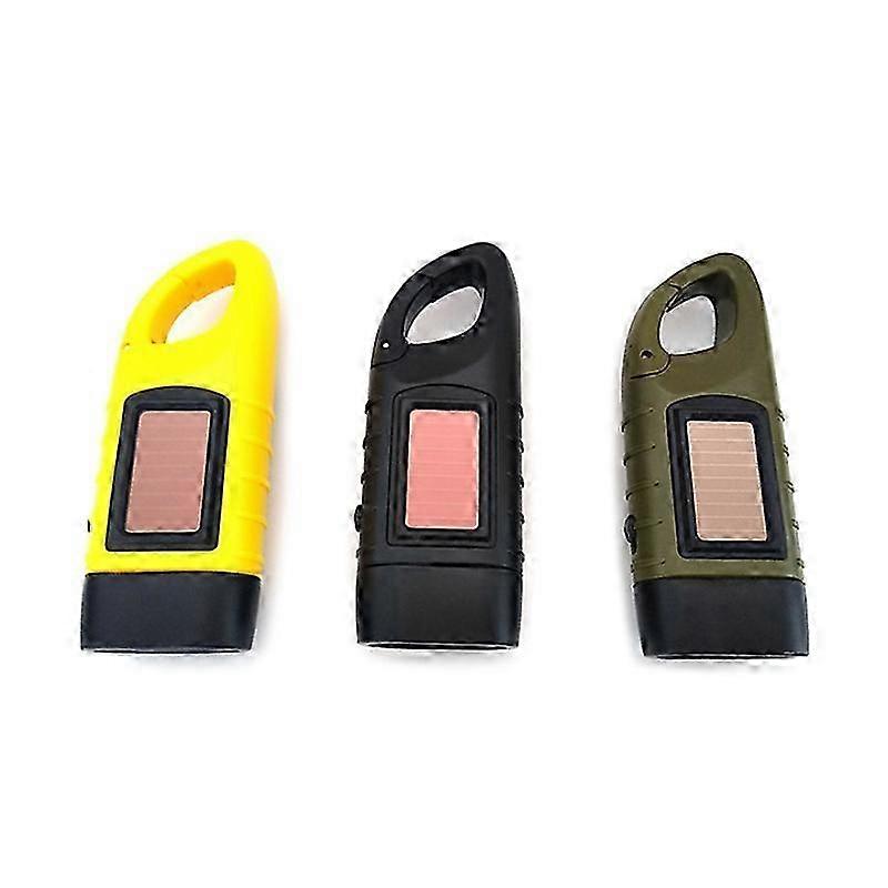 Multifunctional Hand-Cranked Flashlight: Portable Solar Charging, Emergency Self-Generating Lighting for Home and Field Use