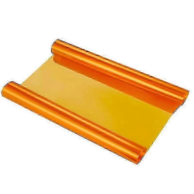 30x100cm Self - Adhesive Orange Tint Vinyl Film for Car Lights