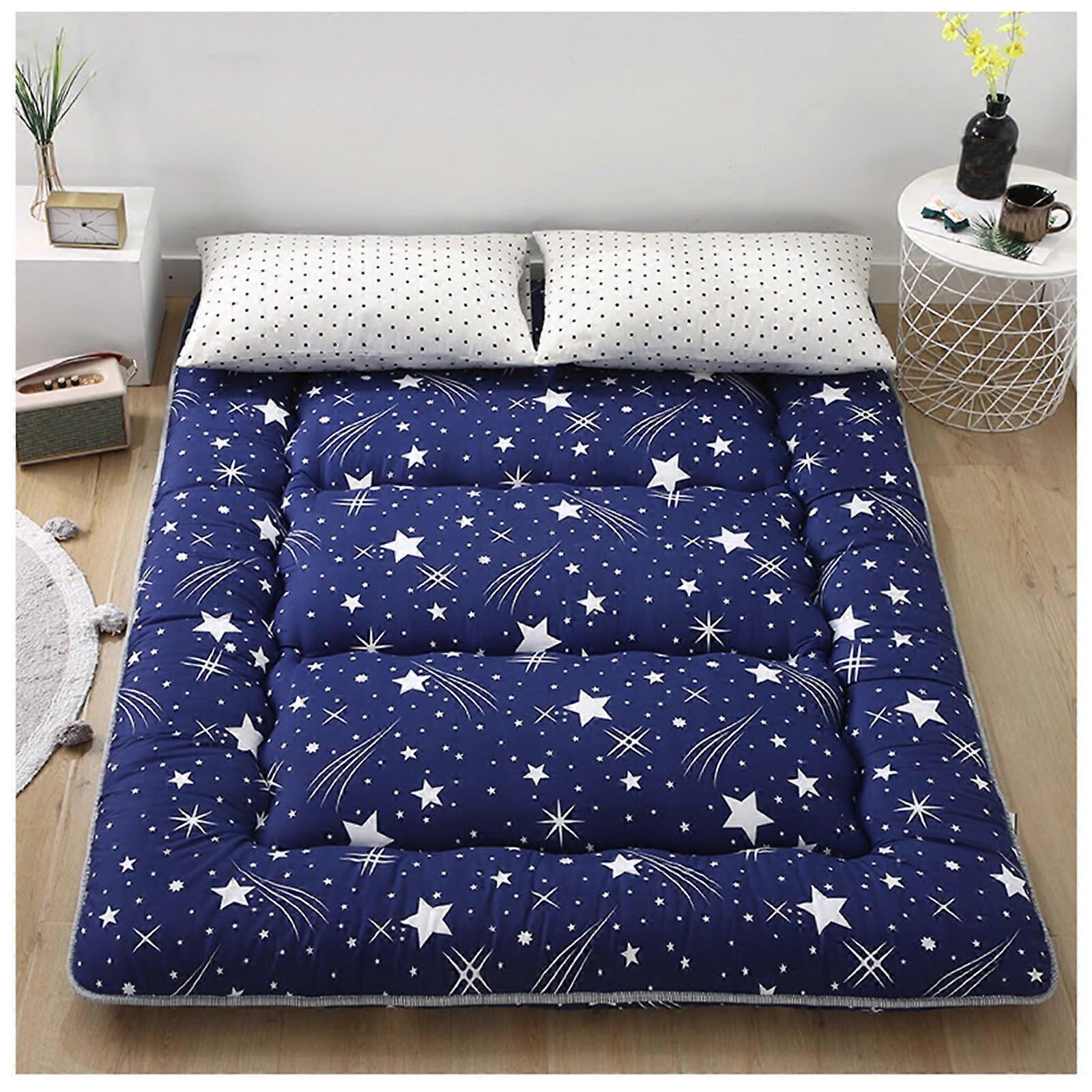 Japanese Traditional Tatami Mattress 4 Inch Futon Mattress 100% Cotton Portable Roll Up Sleeping Pad 1.5x2m 59x78in