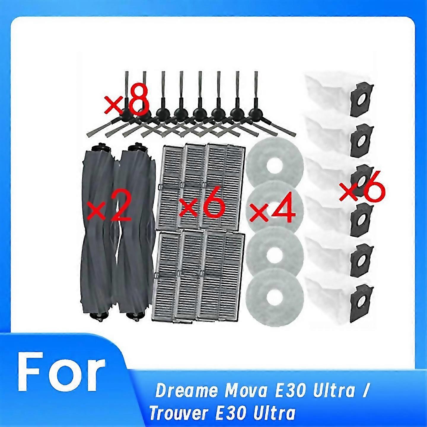 26 Pcs  E30 Sweeping Robot Cleaner Parts