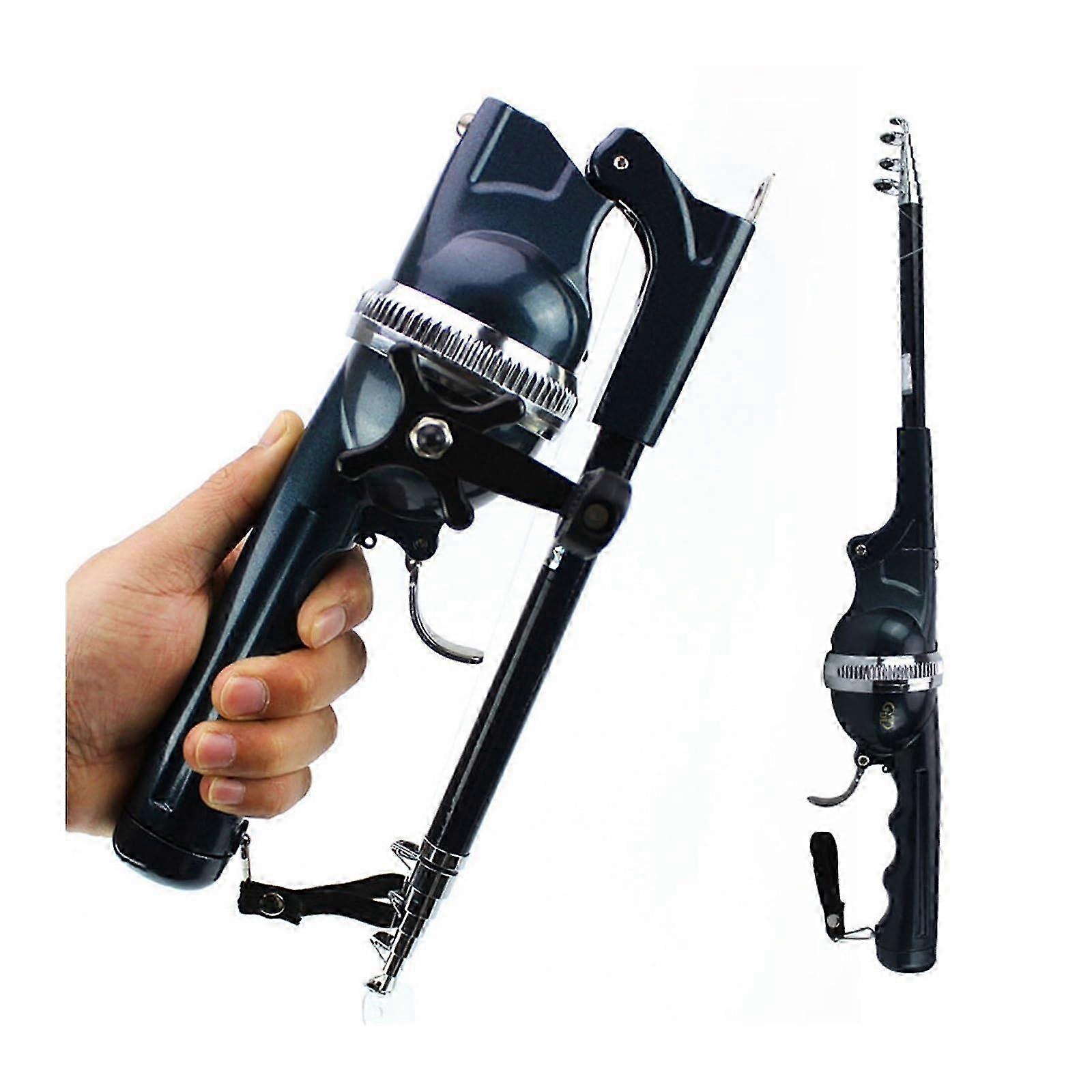 134cm Folding Lure Rod Telescopic Carp Rod Set 2kg Load Capacity with Fishing Line