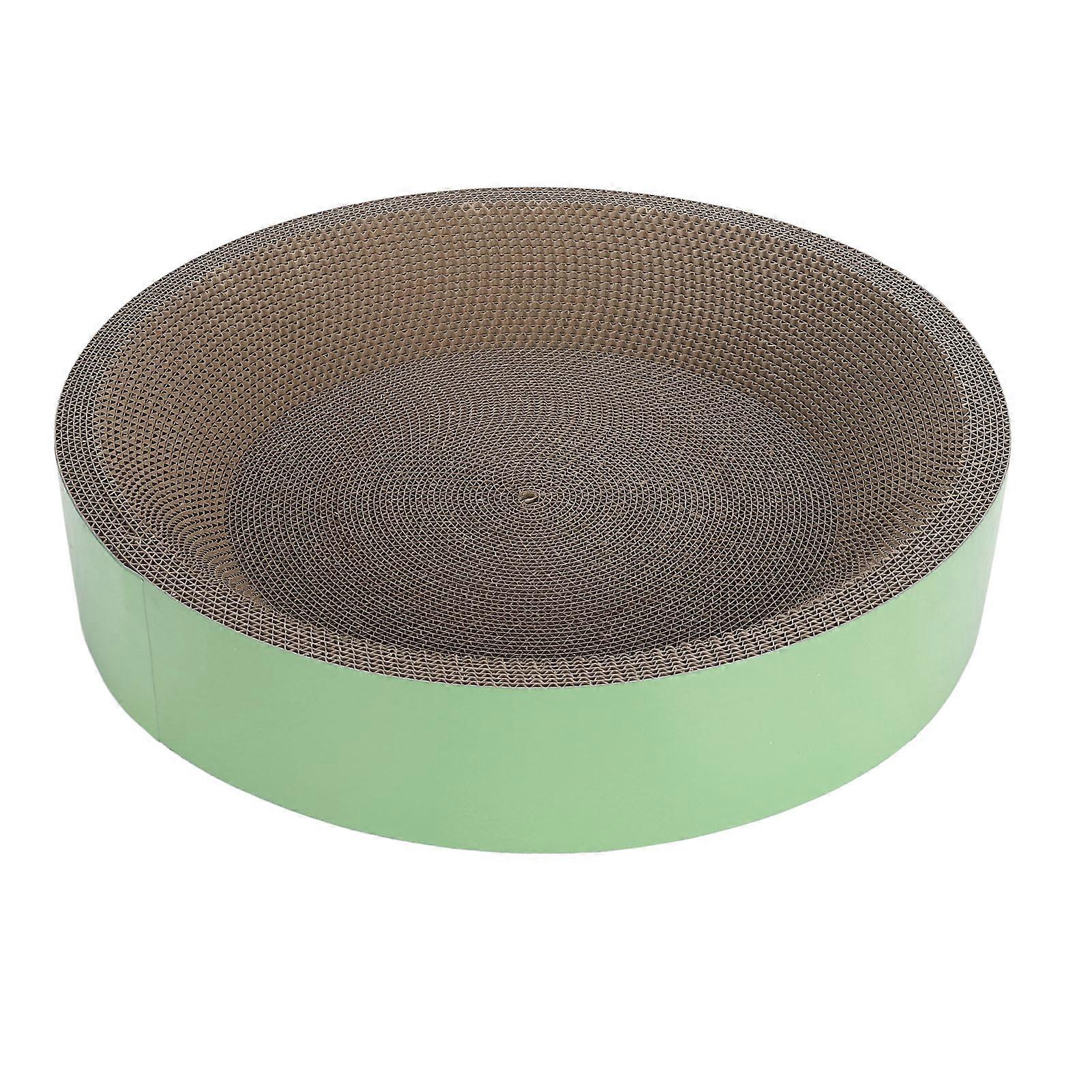 Interactief groen kattenkrabbed 45x45x9cm golfkarton