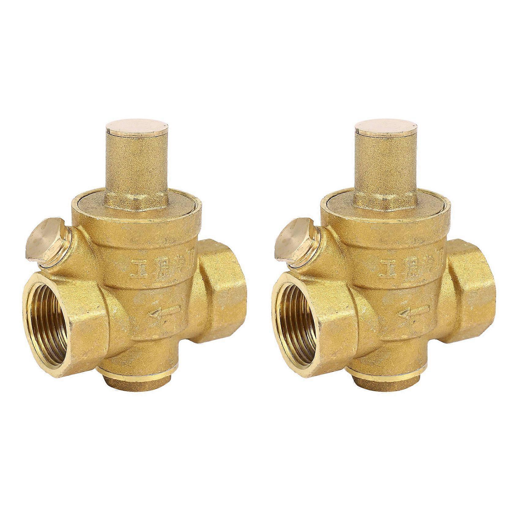 2X Dn20 3/4 Inch Adjustable Water Pressure Reducing Regulator Valve 1.6Mpa Water Pressure Reducing V