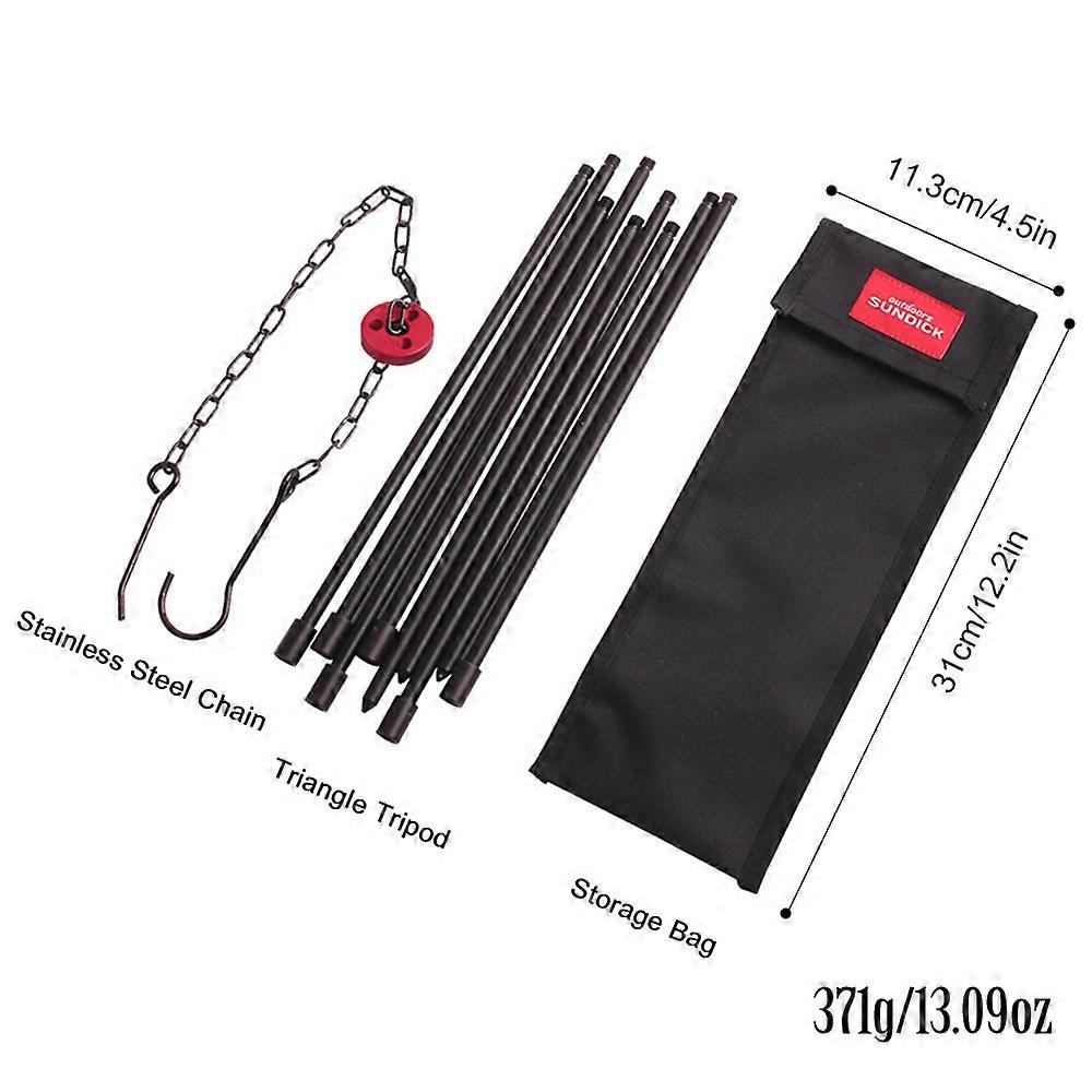 Camping Bonfire Tripod Portable Triangle Support Camping Bonfire Frame