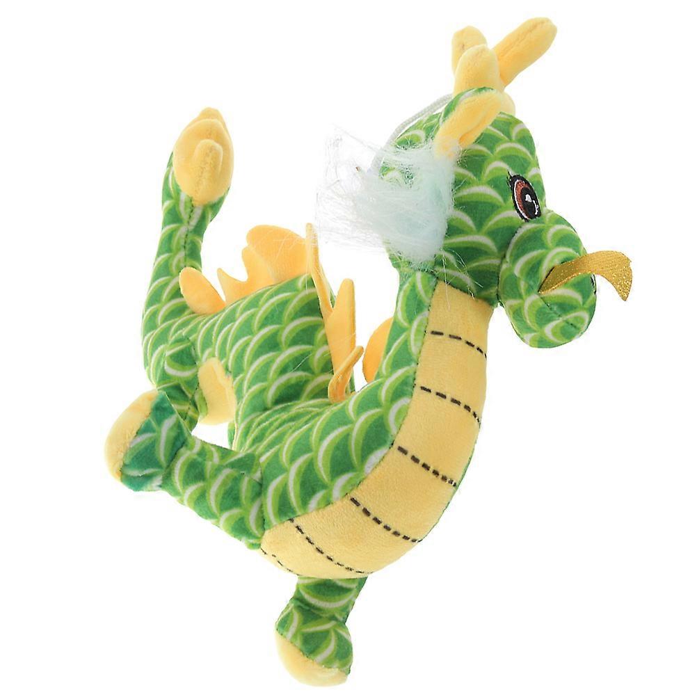 Decorative Stuffed Dragon Animal Designed For Birthdays And Chinese New Year Events In Light Green 1Pcs