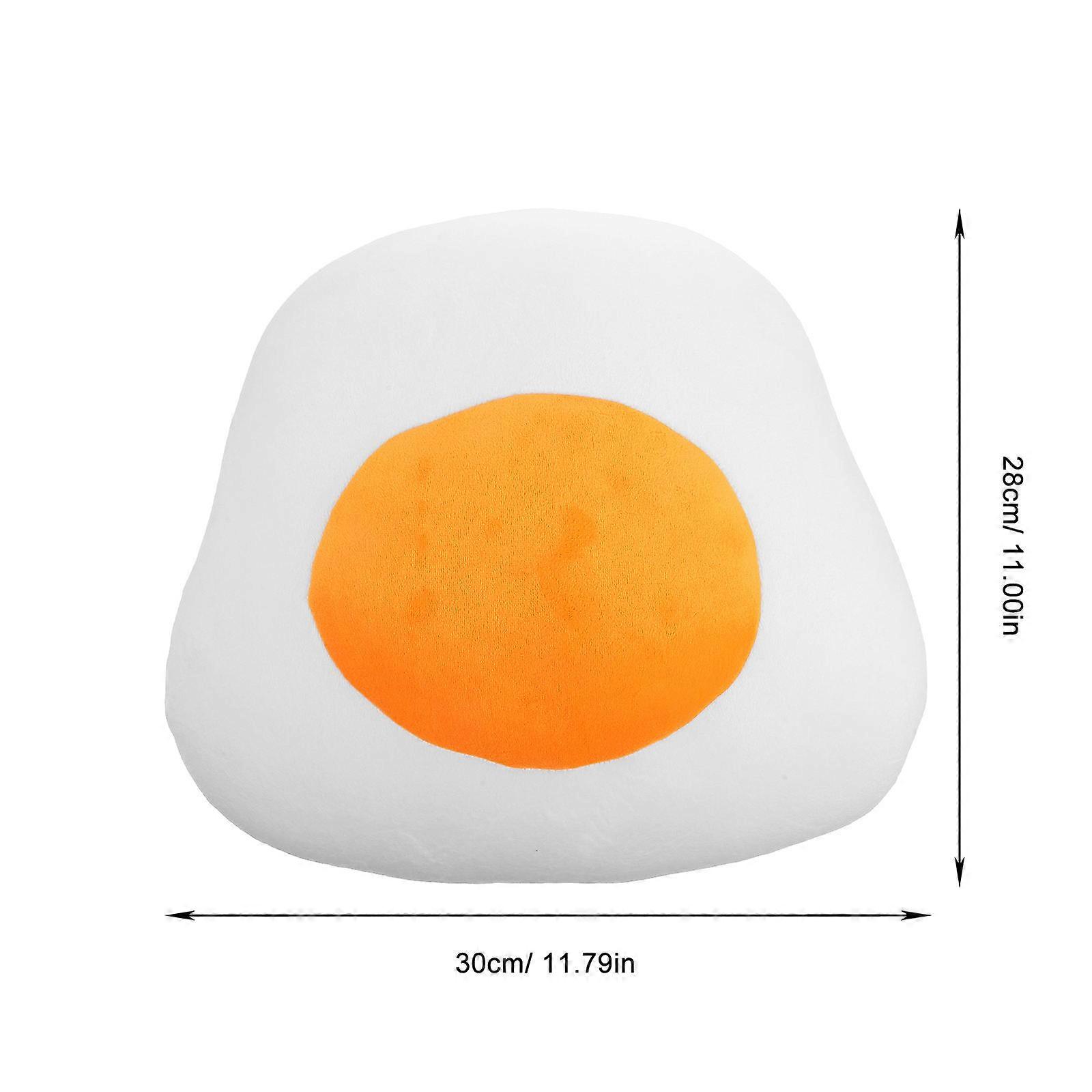 Poached Egg Throw Pillow Poached Egg Cushion for Women Use 1Pcs Orange