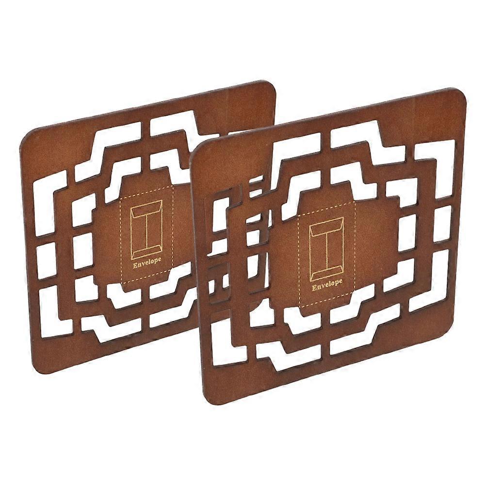Envelope Stencil Wooden Template for DIY Craft 4Pcs Vintage Maker
