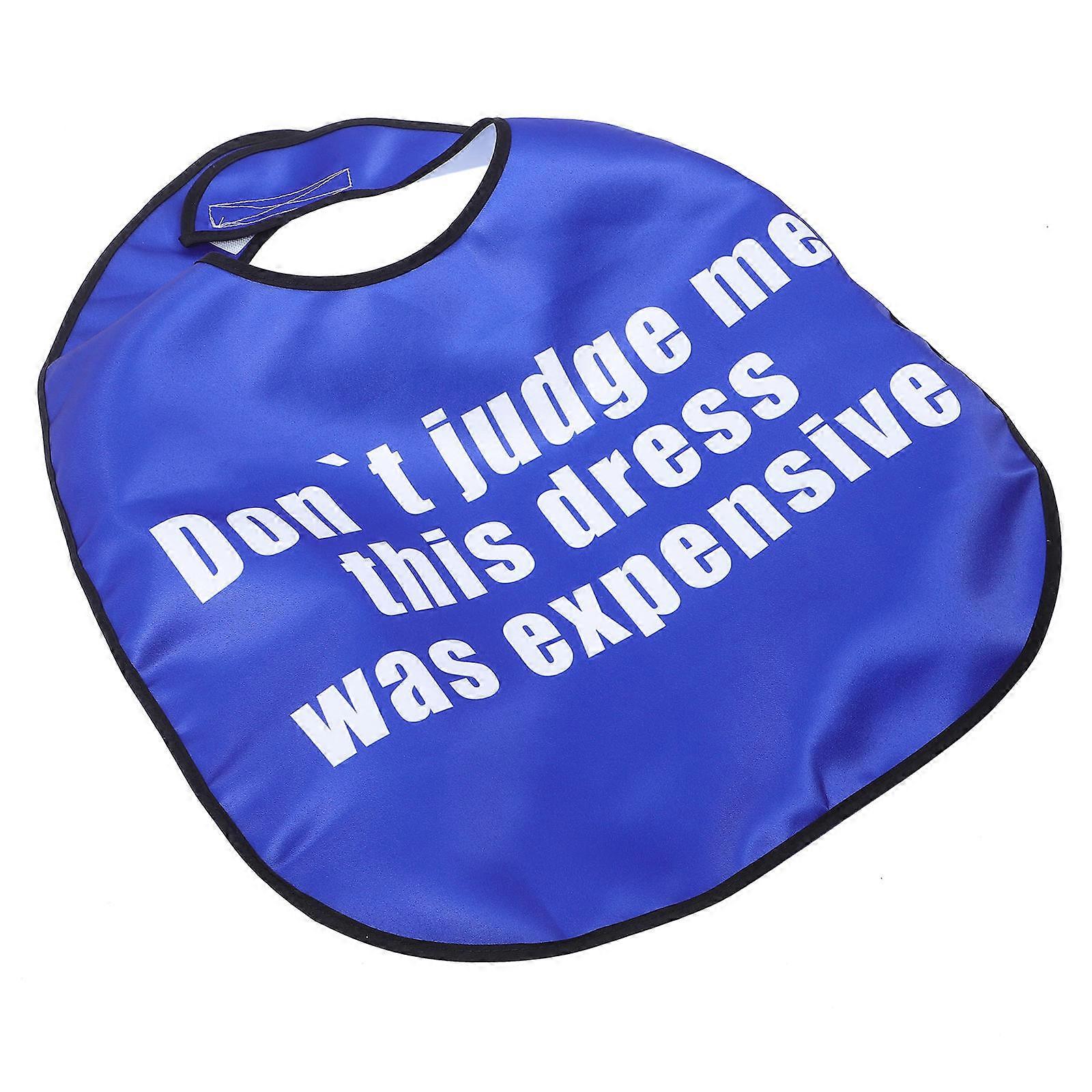 Leak-Proof Bib for The Elderly Mealtime Protection Assorted Color Polyester 1Pcs