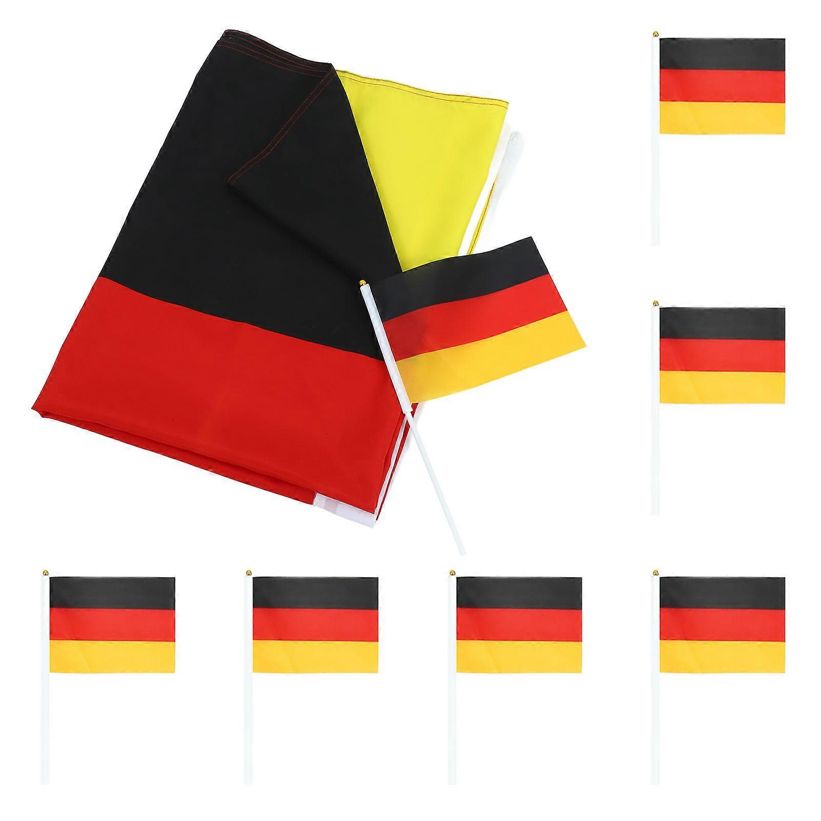 Germany Flag Handheld Flags for Sports Event 2Sets