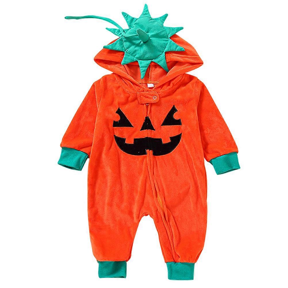 Halloween Pumpkin Sleepwear for Kids Comfortable Use Cotton