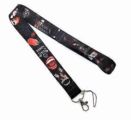 Cartoon Vampire Diaries Key Lanyard ID Badge Holders Animal Phone Neck Straps with Keyring Phone Accessories D070