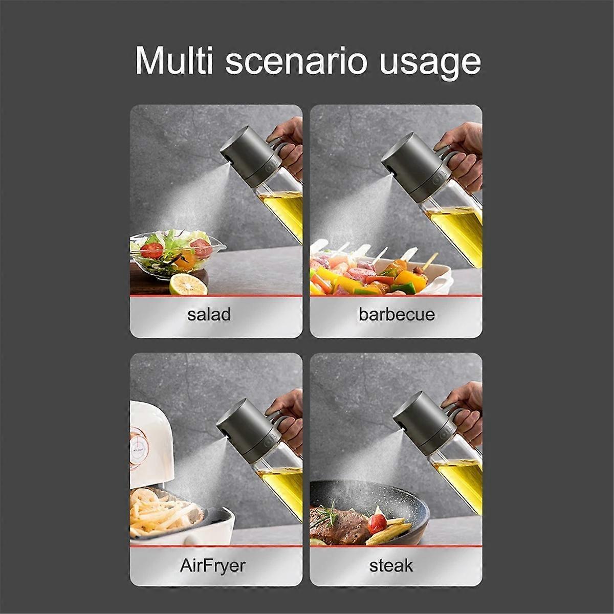 250ML Edible Oil Versatile Refillable Sprays Bottles for Baking B