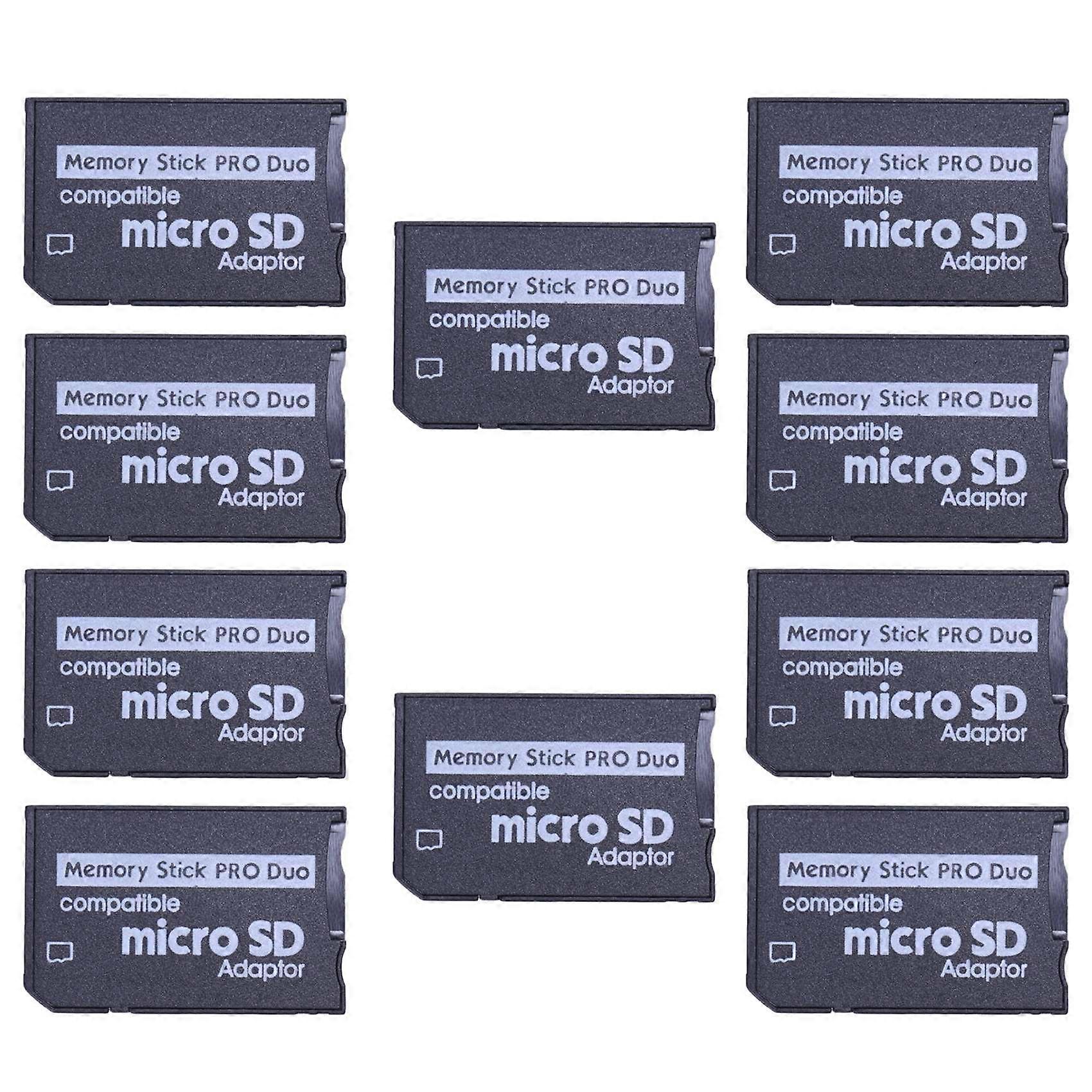 10X Mini MicroSD TF to MS Adapter SD SDHC Card Reader for & Series