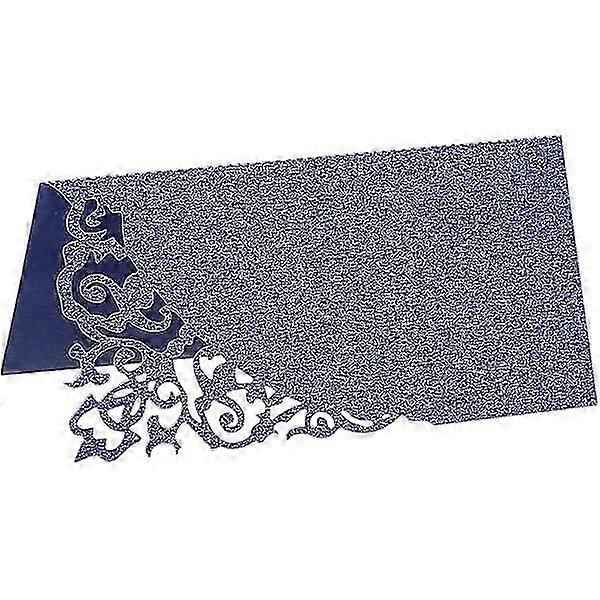 50 Blank Table Place Cards with Elegant Cut-Out Design for Christmas Dinner Party Seating Arrangements