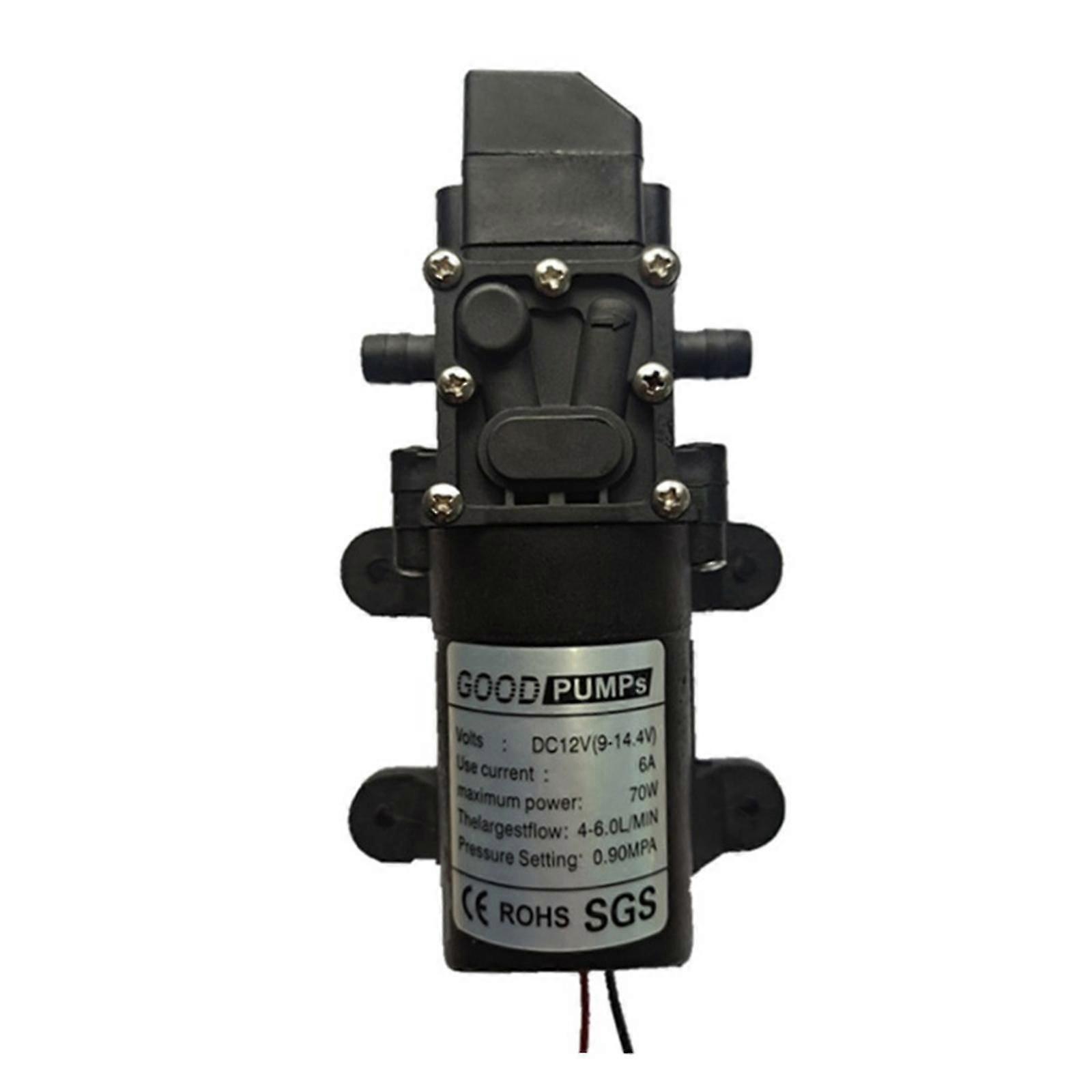 Dc12v 72w Micro Electric Diaphragm Water Pump Automatic Switch 6l/min