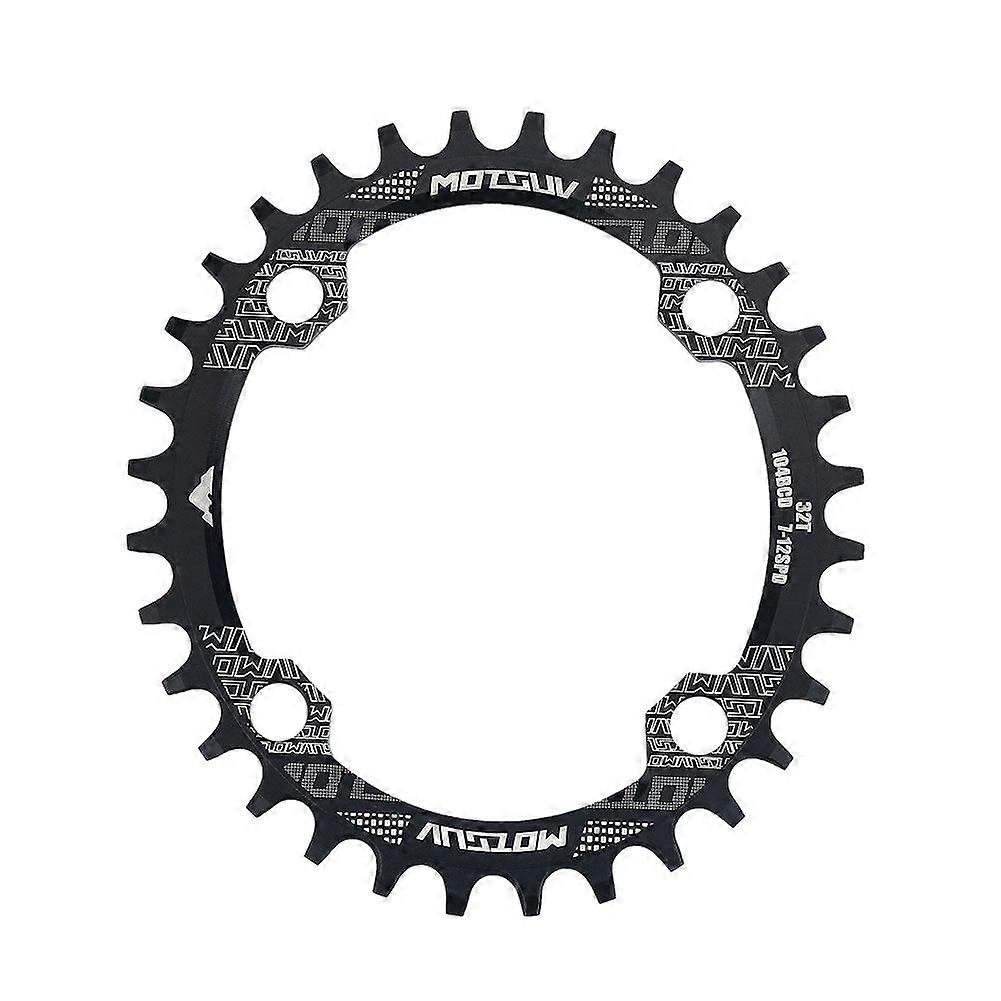 Bicycle Oval Aluminium Alloy Chainring for BCD 104mm Single Speed Bike 32T
