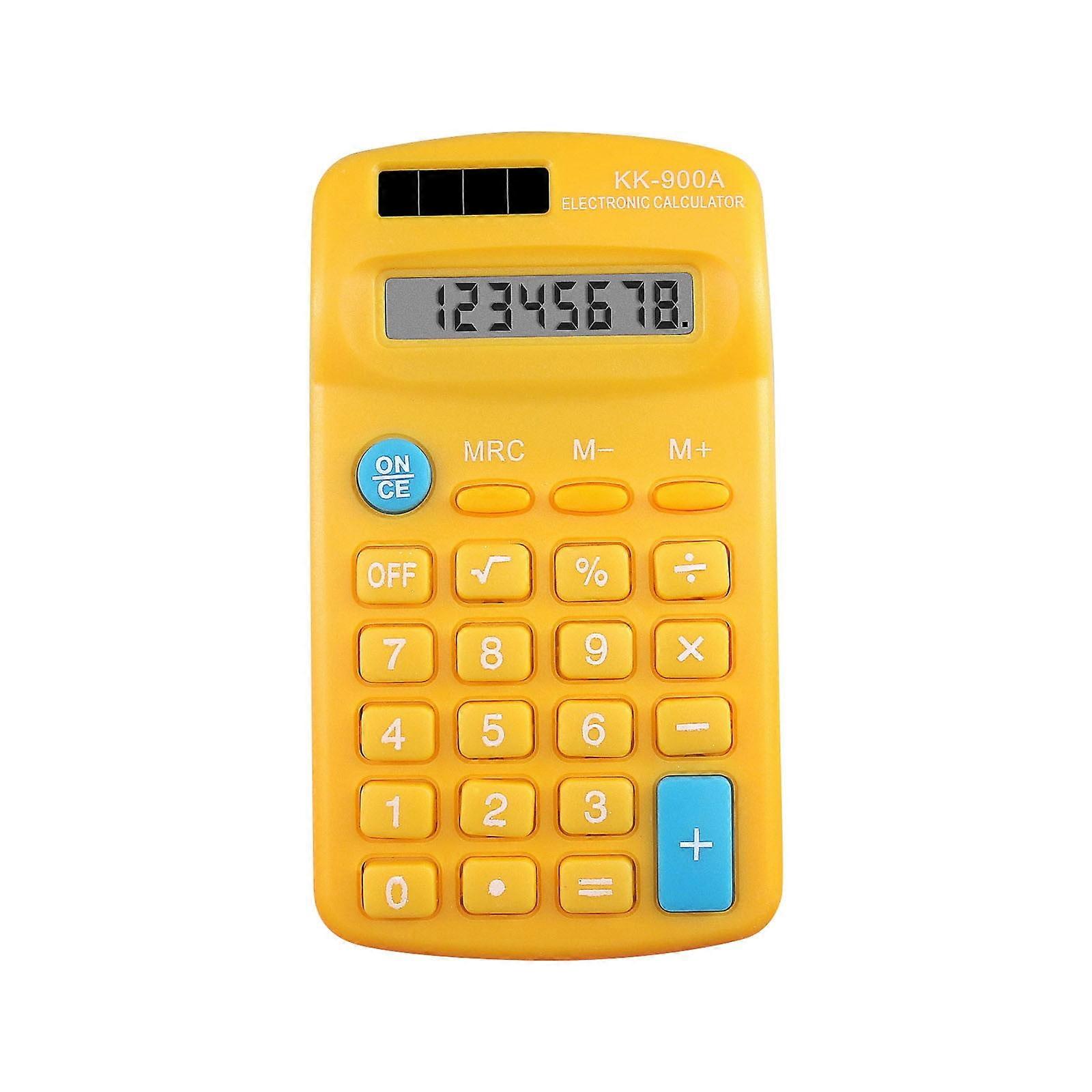 Basic Standard Calculators Mini Digital Desktop Calculator with 8-Digit LCD Display. Smart Calculator Pocket Size for Home School for Kids