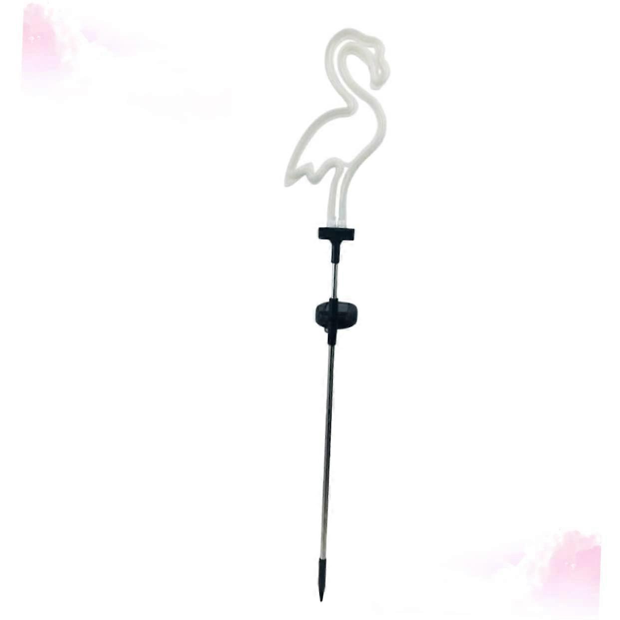 Solar Garden Lights Flamingo Shape With Ground Stake Solar Powered LED Landscape Lights For Pathway And Patio Safety