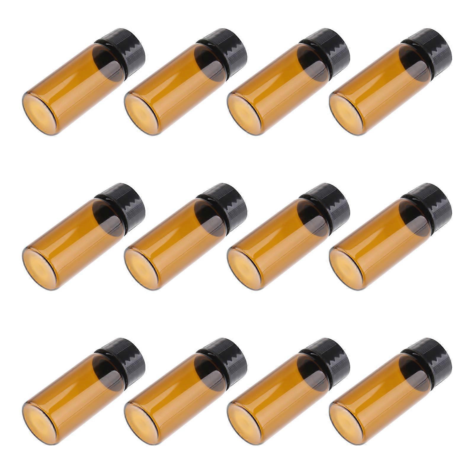 Screw Mouth Bottles Glass Bottles for Storage Use 120Pcs Brown Color