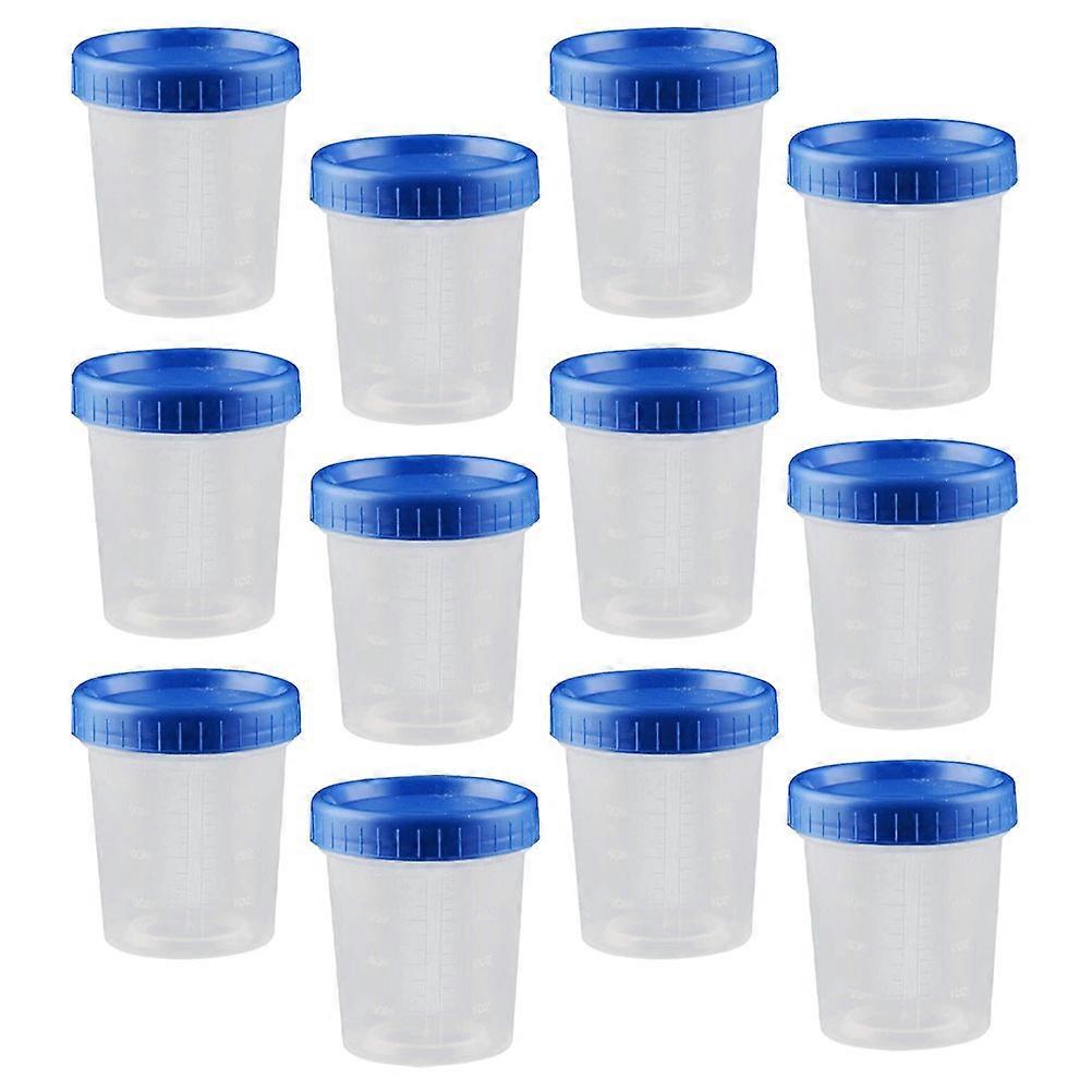 Sample Cup 120ml Measuring Cup for Storage Use 50Pcs with Blue Lid