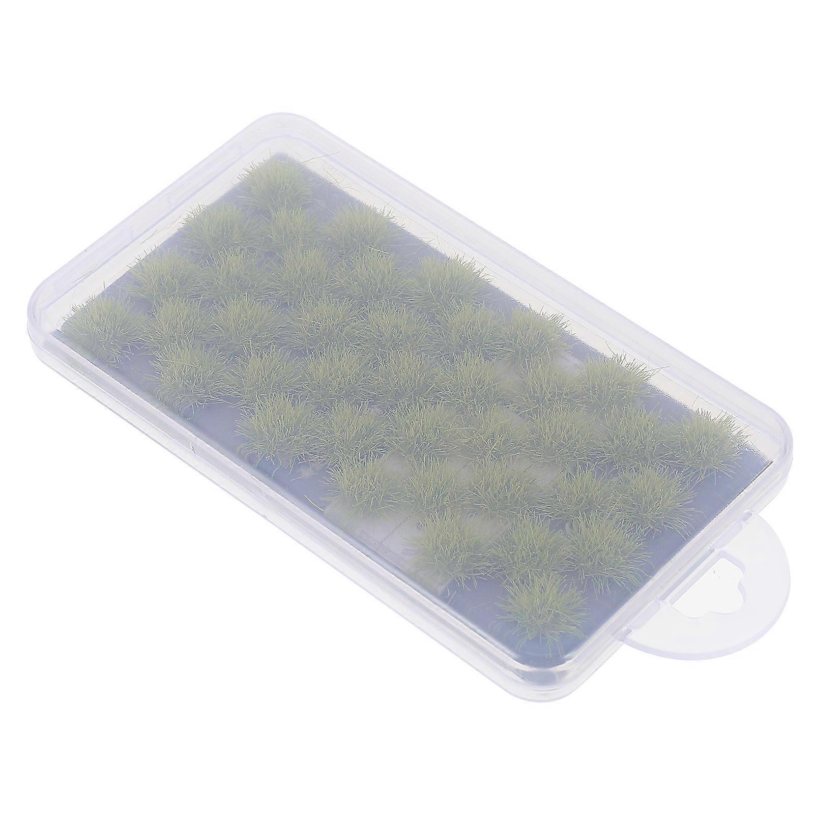 Faux Grass Cluster Decorative Miniature Ornament For Sand Table Gardening Model Layout 2Pcs