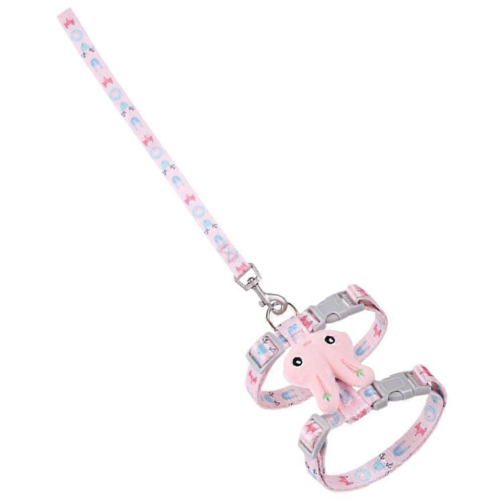 Outdoor Cat Leash And Harness For Walking Training Adjustable Rabbit Style For Cats 5 Sets