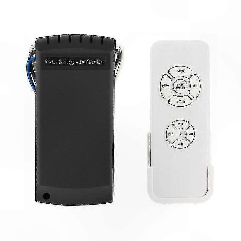 Radio-Controlled Ceiling Fan Remote, 3-Speed Fan Controller with 4 Timer Settings, 1 Set