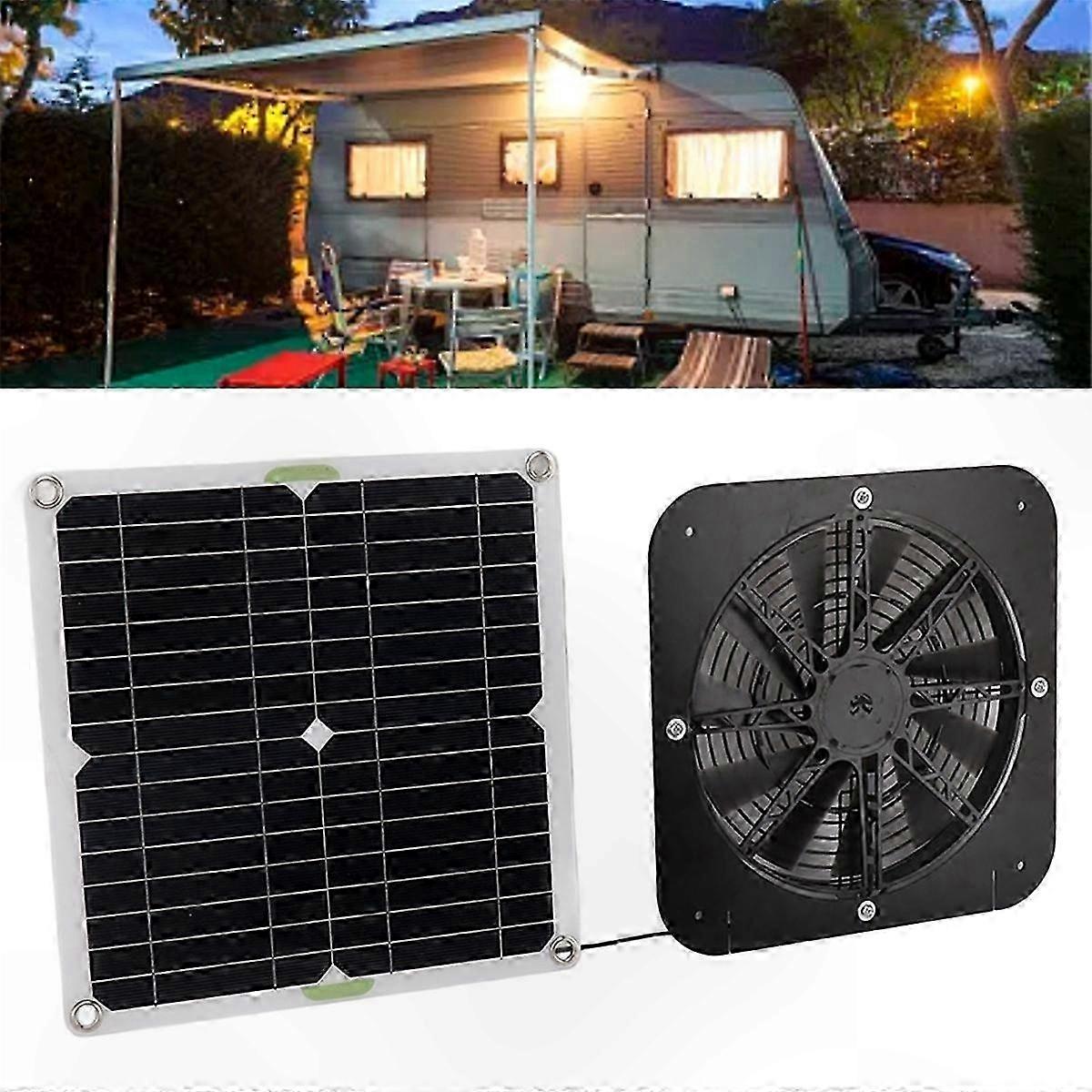 Polycrystalline Solar Panel Powered 13.5 Inch Exhaust Fan for Improved Cooling Performance