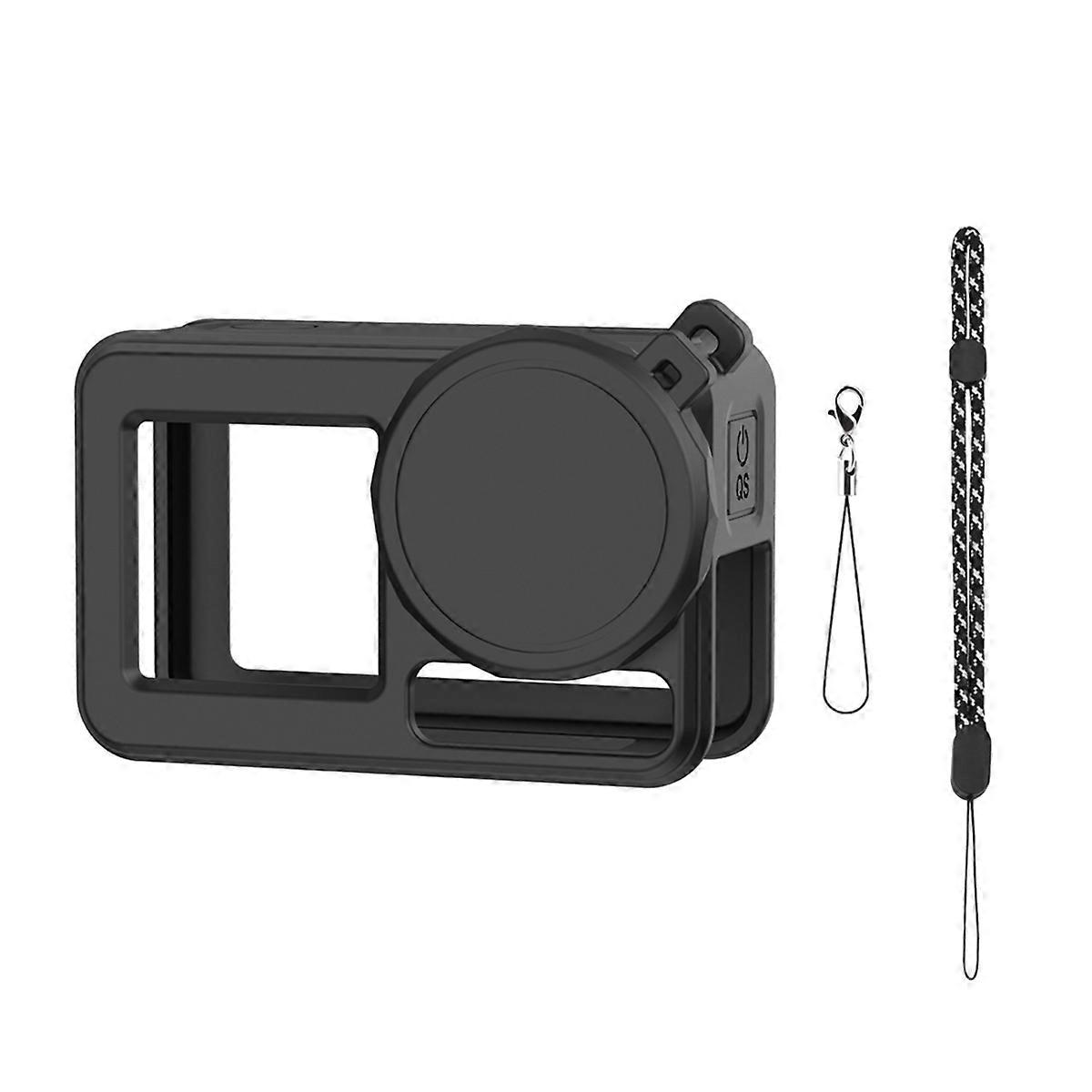 Protective Cover for Action 5 Pro/Action 4/3 Camera Accessories Full Protector Case with Lanyard Scratch-Proof Cap A