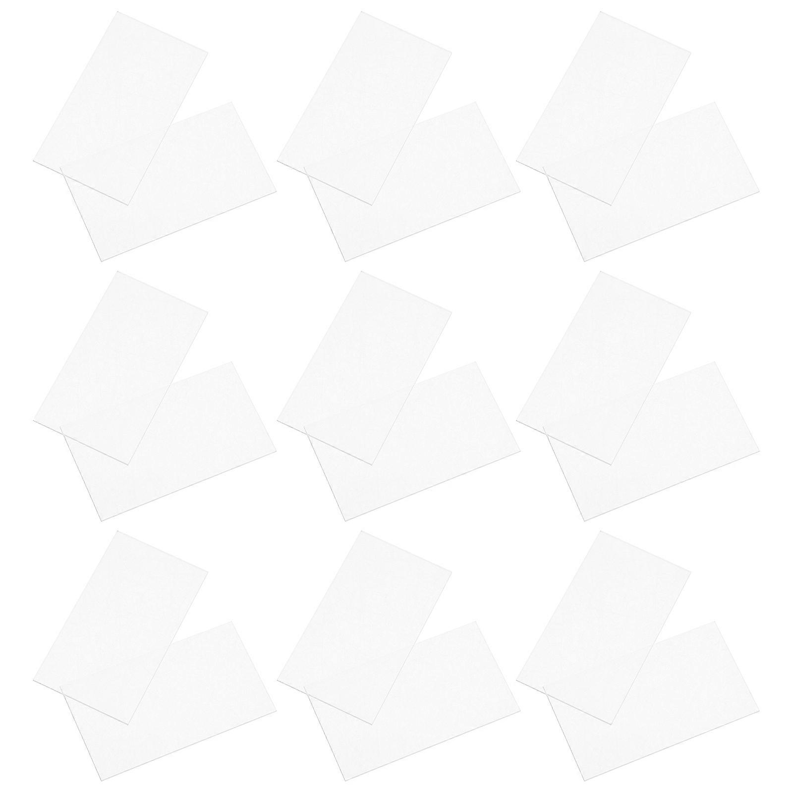 Writable Acrylic Name Cards 40 Pcs Tabletop Blank Signs for Wedding Reception Business Meetings Transparent