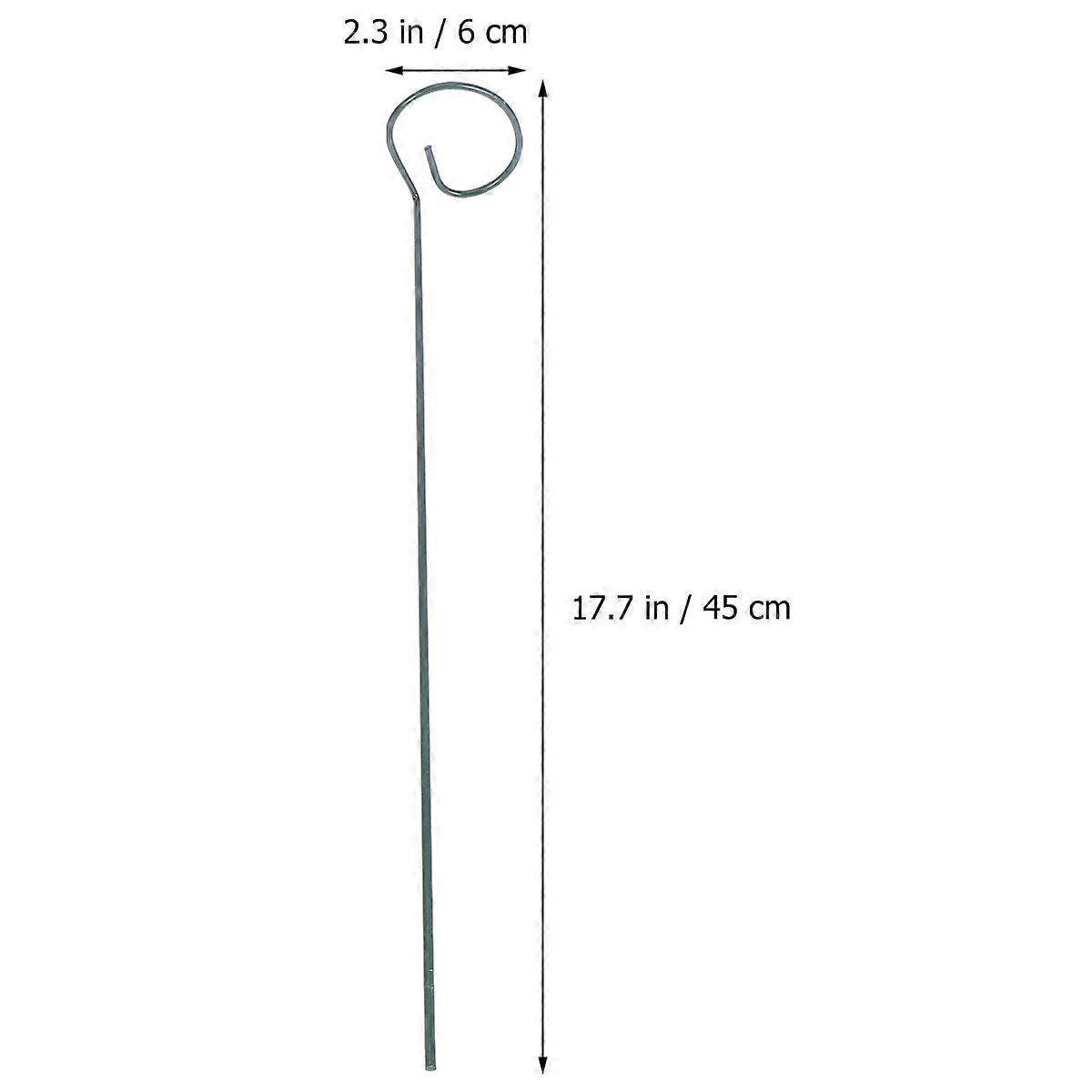Horticultural Support Rods Flower Support Frame for Single Stem Plants in with Rust-Proof 5Pcs