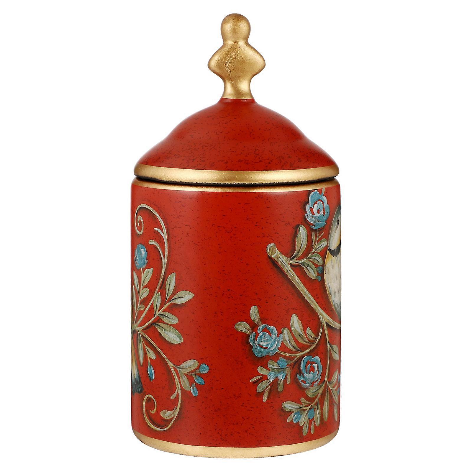 Sugar Pot Ceramic Storage Container for Storage 2Pcs Pastoral Style Jars